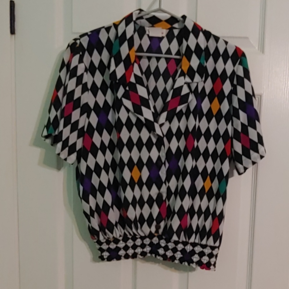 Plus size vintage blouse